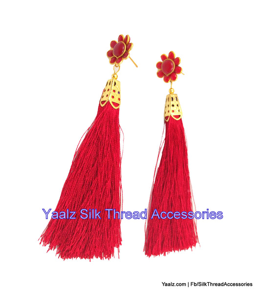 silk thread Grandeur Jumka Collections 