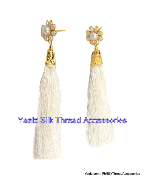 silk thread Grandeur Jumka Collections 