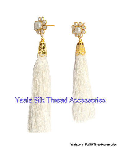 silk thread Grandeur Jumka Collections 