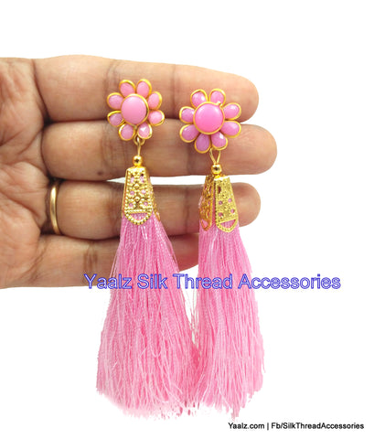 silk thread Grandeur Jumka Collections 