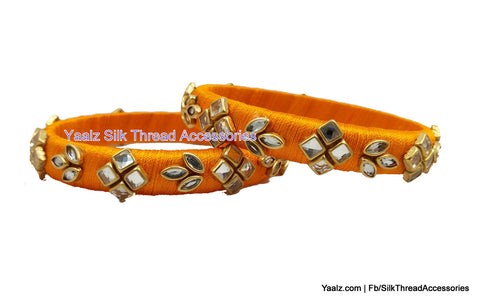 silk thread Single Bangle Collections 