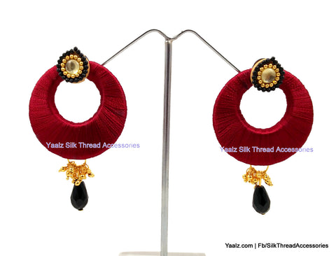 silk thread Chand Bali Earring 