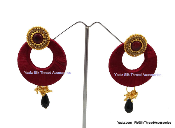 silk thread Chand Bali Earring 