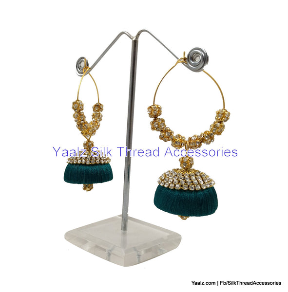 silk thread Grandeur Jumka Collections 