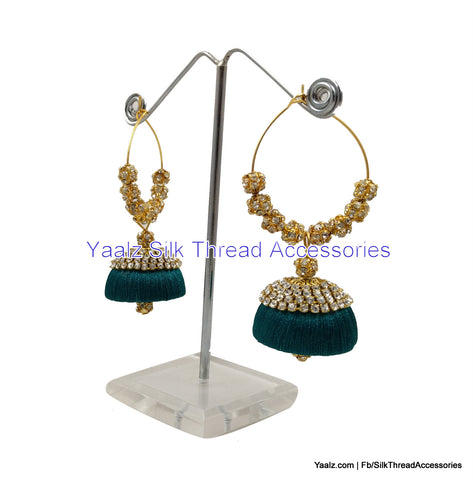 silk thread Grandeur Jumka Collections 