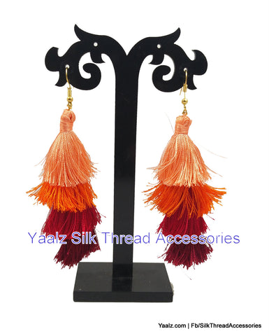 silk thread Grandeur Jumka Collections 