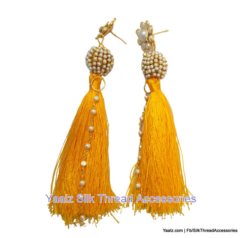 silk thread Grandeur Jumka Collections 