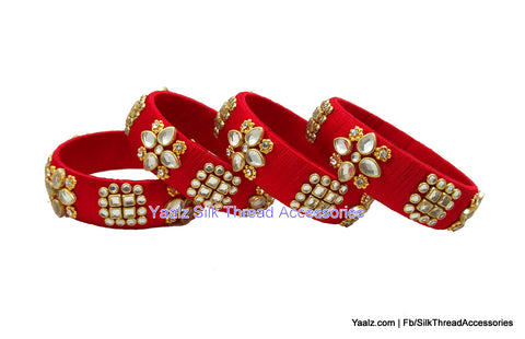 silk thread Single Bangle Collections 