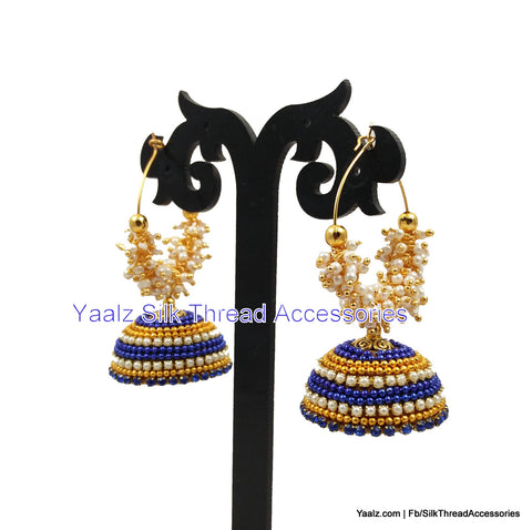 silk thread Grandeur Jumka Collections 