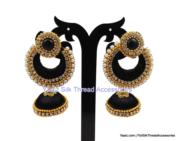 silk thread Chand Bali Earring 