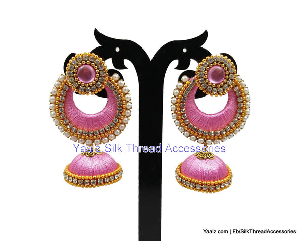 silk thread Chand Bali Earring 