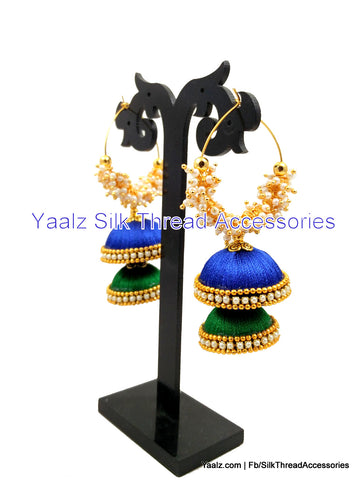 silk thread Grandeur Jumka Collections 