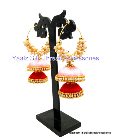 silk thread Grandeur Jumka Collections 