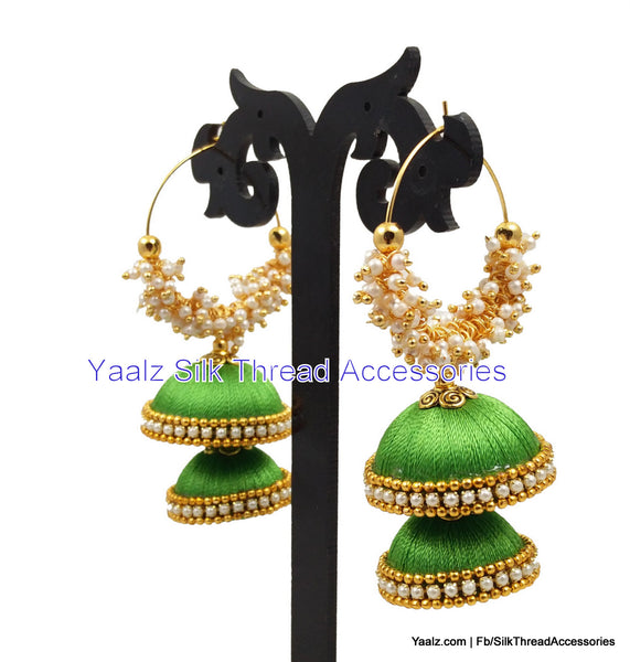 silk thread Grandeur Jumka Collections 