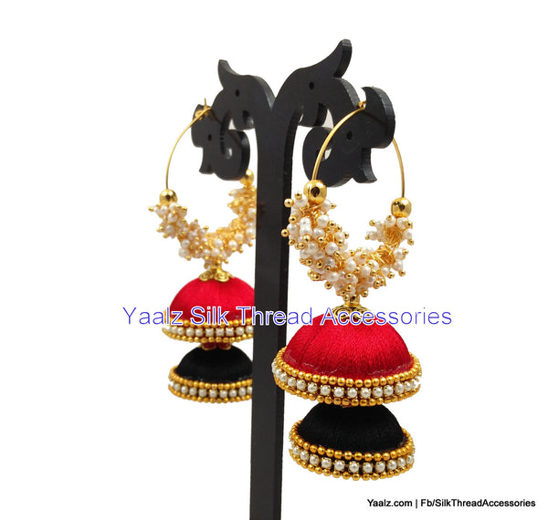 silk thread Grandeur Jumka Collections 