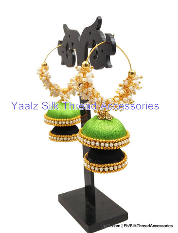 silk thread Grandeur Jumka Collections 