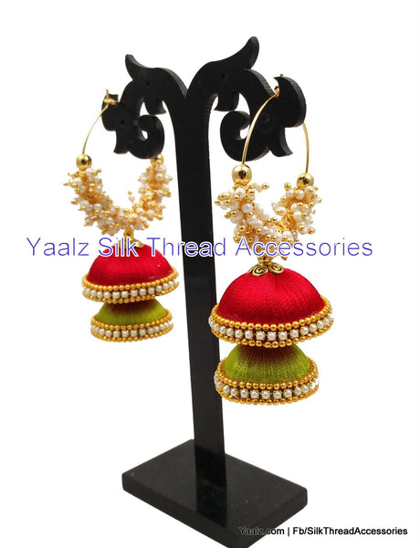 silk thread Grandeur Jumka Collections 