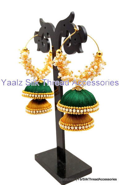 silk thread Grandeur Jumka Collections 