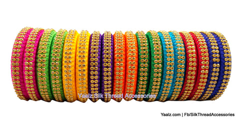 silk thread Single Bangle Collections 