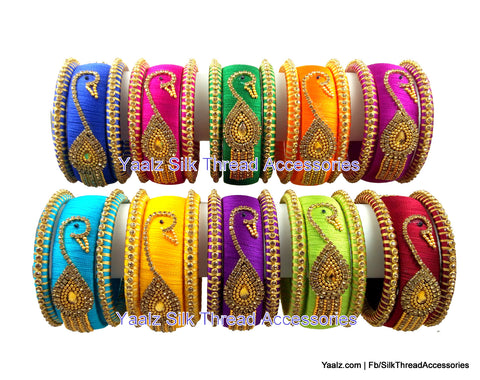 silk thread Grandeur Bangle Collections 