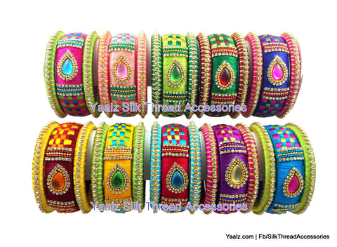 silk thread Grandeur Bangle Collections 