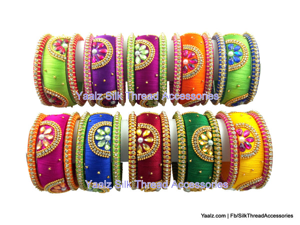 silk thread Grandeur Bangle Collections 