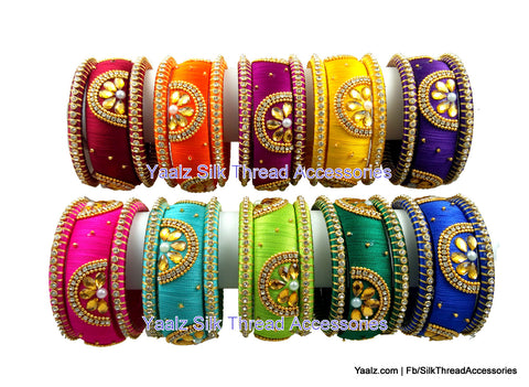 silk thread Grandeur Bangle Collections 