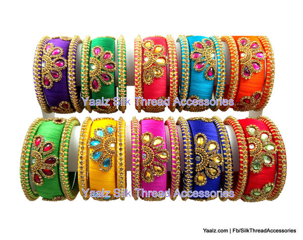 silk thread Grandeur Bangle Collections 
