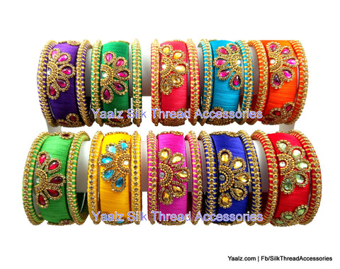 silk thread Grandeur Bangle Collections 
