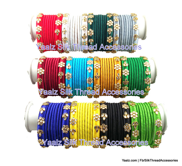 silk thread Grandeur Bangle Collections 