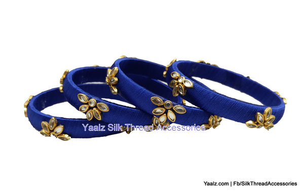 silk thread Single Bangle Collections 