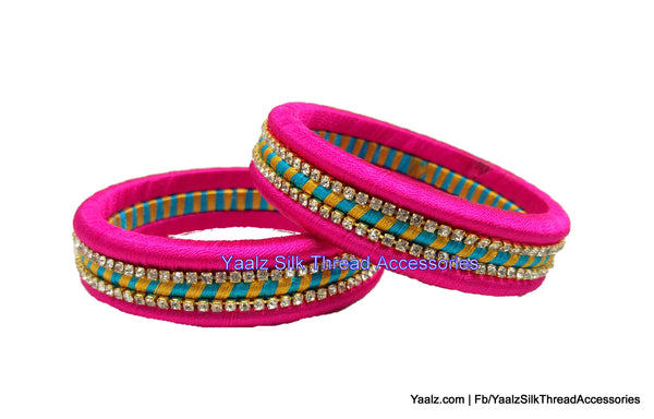 silk thread Single Bangle Collections 