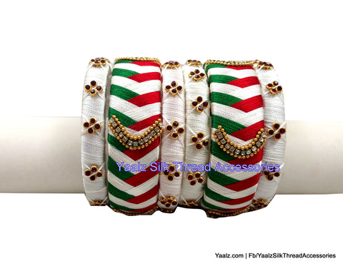 silk thread Single Bangle Collections 