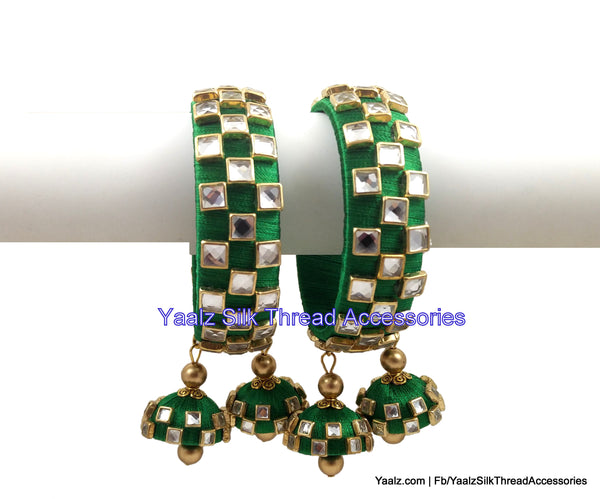 silk thread Single Bangle Collections 