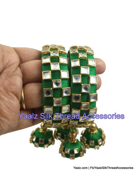 silk thread Single Bangle Collections 
