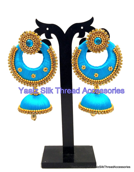 silk thread Chand Bali Earring 
