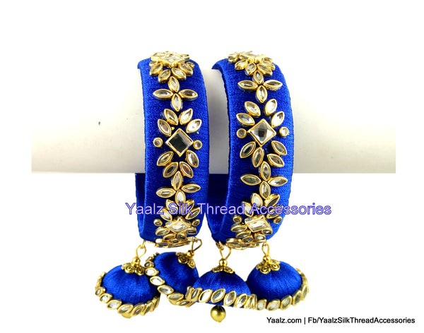 silk thread Single Bangle Collections 