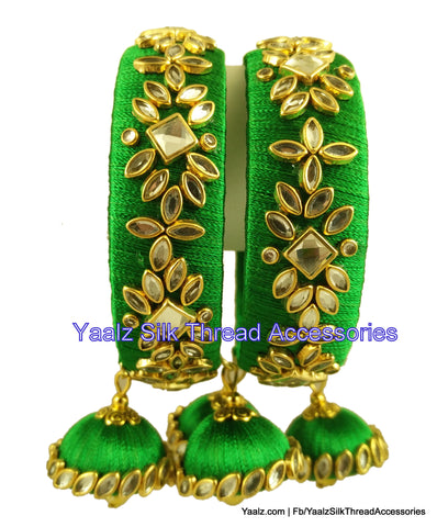 silk thread Single Bangle Collections 