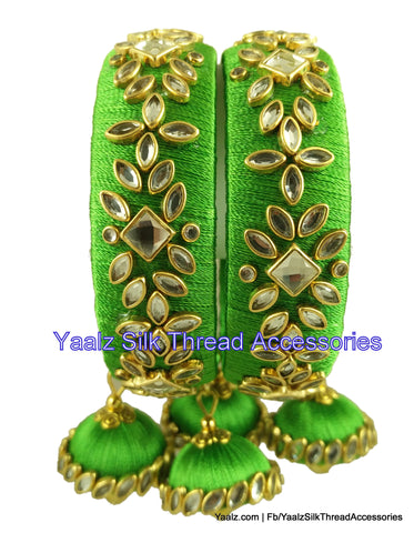 silk thread Single Bangle Collections 