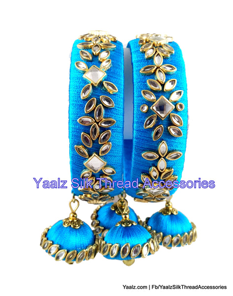 silk thread Single Bangle Collections 