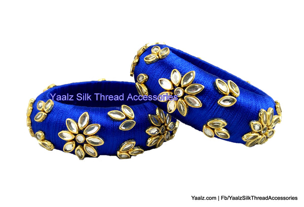 silk thread Single Bangle Collections 