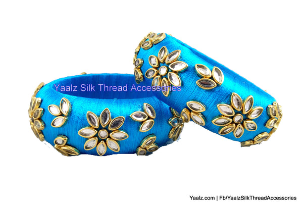 silk thread Single Bangle Collections 