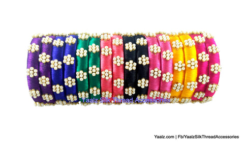 silk thread Single Bangle Collections 