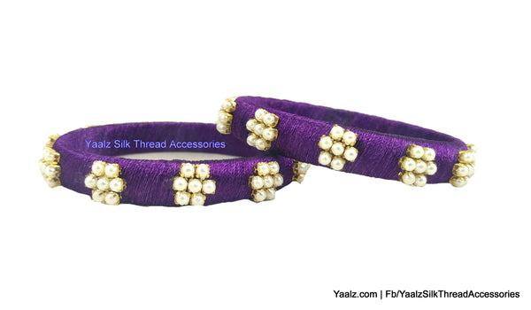 silk thread Single Bangle Collections 