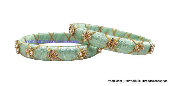 silk thread Single Bangle Collections 