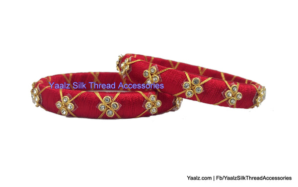silk thread Single Bangle Collections 
