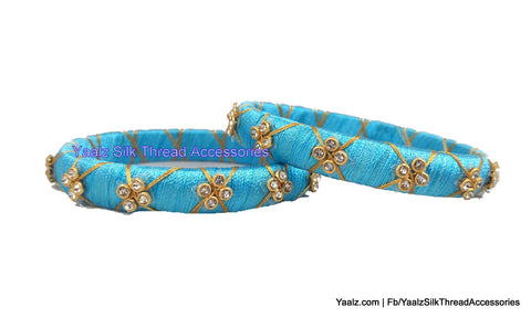 silk thread Single Bangle Collections 