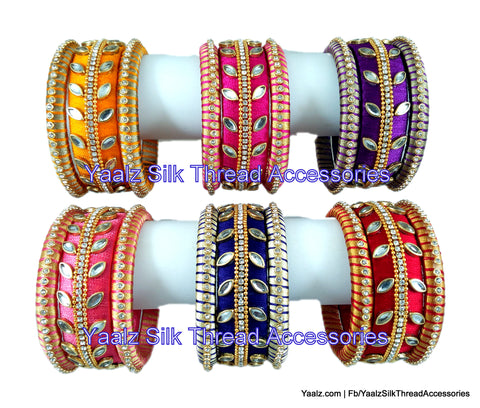 silk thread Grandeur Bangle Collections 