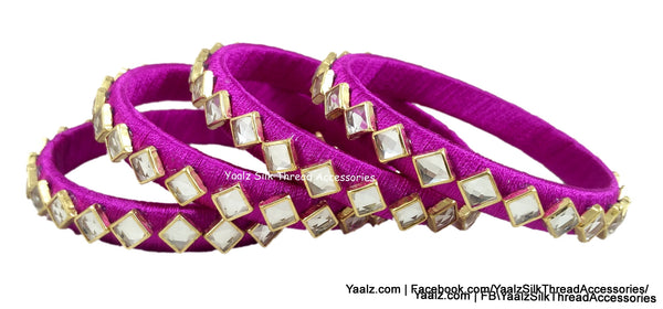 silk thread Single Bangle Collections 