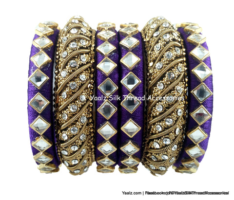 silk thread Single Bangle Collections 